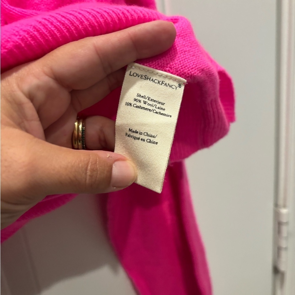 LOVESHACKFANCY Lune Crop Pullover - Picture 5 of 5
